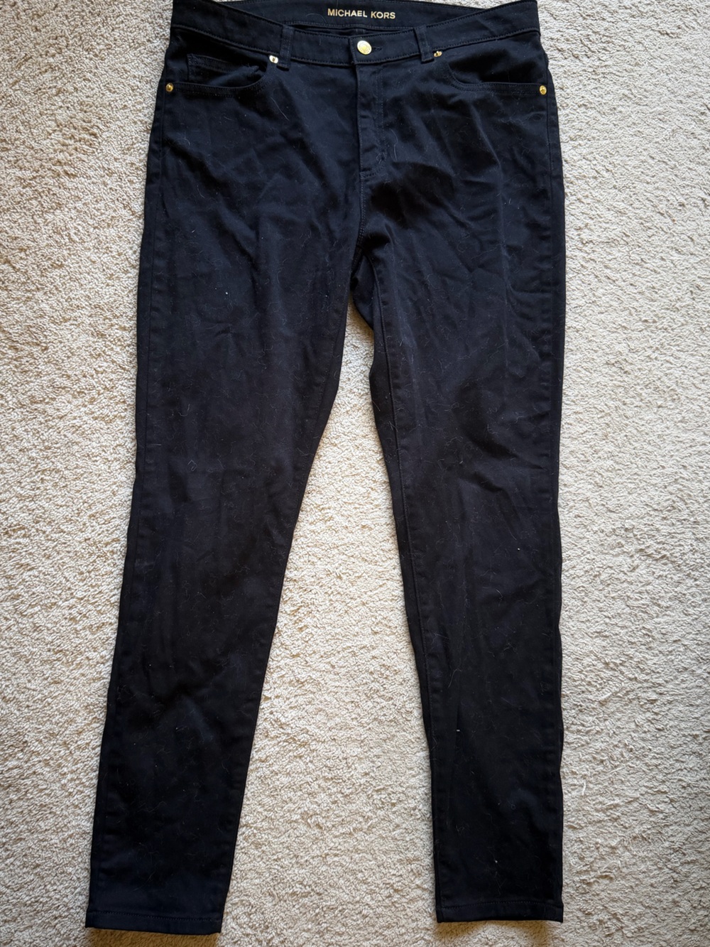 Michael Kors Izzy Skinny Black Jeans
